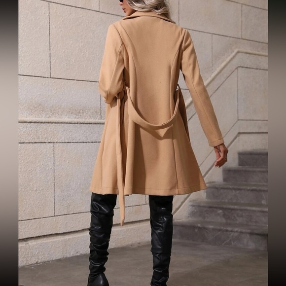 Cozy double breasted cozy overcoat - Picture 3 of 7